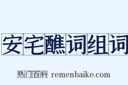 安宅醮词组词是什么意思的图片